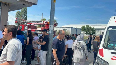 Çerkezköy'de apartman yangını paniği