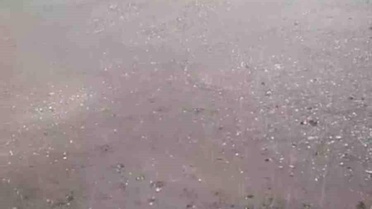 Edirne'de Kısa Süreli Dolu Yağışı