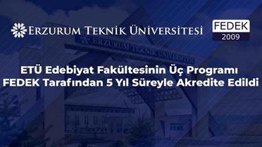 ETÜ Eğitim Programlarına 5 Yıllık Akreditasyon
