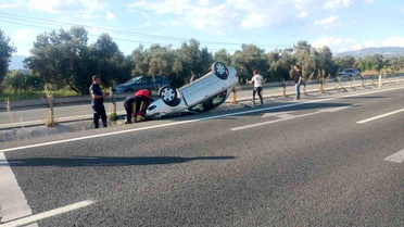 Havran yolunda trafik kazası: 2 yaralı