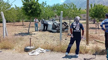 Elazığ'da Takla Atan Araçta 1 Yaralı