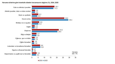 TÜİK: Hanehalkı Harcamaları 2025