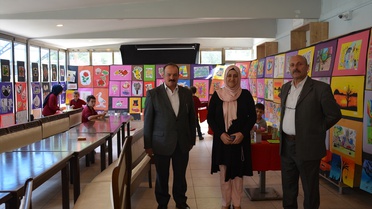 Çaykara'da Öğrenci Resim Sergisi Açıldı