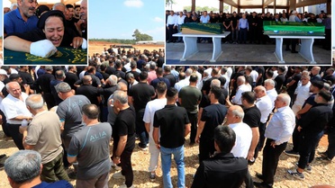 Baba ve 9 aylık oğlu aynı mezarda yan yana toprağa verildi