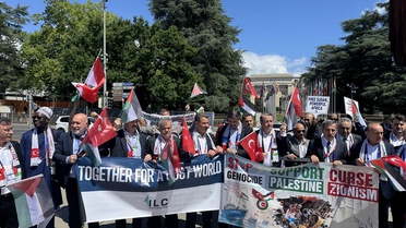 HAK-İŞ'ten Cenevre'de Filistin'e Destek Gösterisi