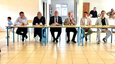 Hisarcık'ta kitap söyleşisi programı düzenlendi