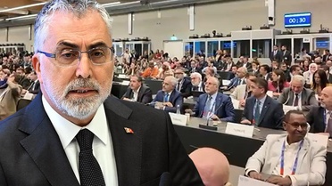 İsrailli diplomata Bakan Işıkhan ve Türk heyetinden protesto! Konuşmasını tamamlayamadı