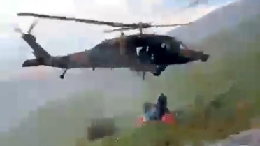 Kalp Krizi Geçiren Adam Helikopterle Kurtarıldı