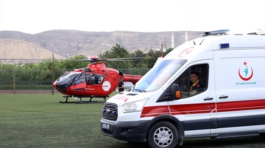 Ambulans Helikopterle Kalp Krizi Tedavisi