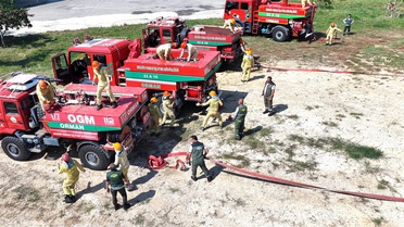 Mersin'de Orman Yangın Tatbikatı Gerçekleştirildi