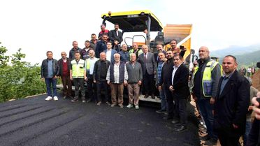 Ordu'da 3 ilçeyi ilgilendiren yolda sıcak asfalt çalışması