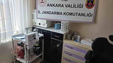 Ankara'da kaçak diş tedavisi operasyonu