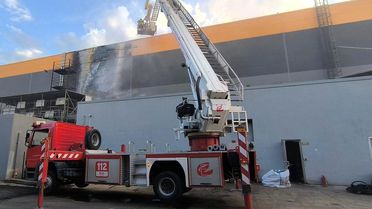 Eskişehir'de yalıtım fabrikasında yangın