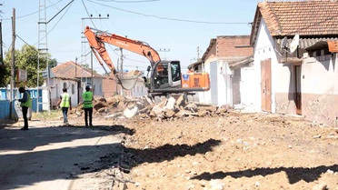 Hacıaliobası'nda yol çalışmaları başladı