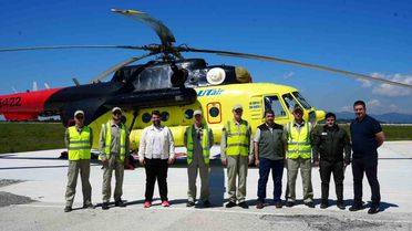 Kastamonu'da Orman Yangınlarına Karşı Helikopter Göreve Başladı