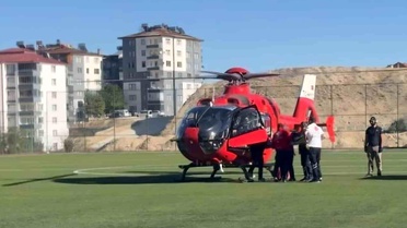 Malatya'da Kalp Krizi Geçiren Hastaya Hava Ambulansı