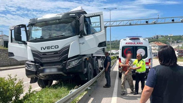 Sinop'ta Kamyon Sürücüsü Fenalaştı