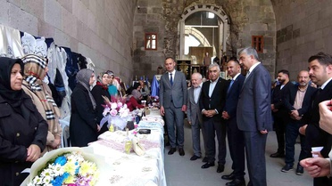 Çifte Minareli Medrese'de Eserler Sergilendi