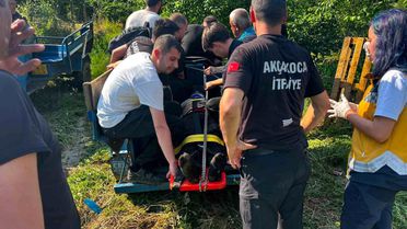 Düzce'de Traktör Devrildi: Sürücü Yaralandı