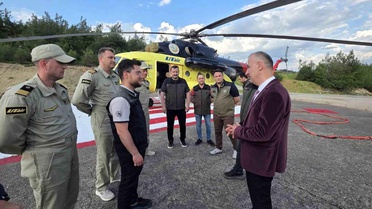 Karabük'te Yangın Söndüren Helikopter Göreve Başladı