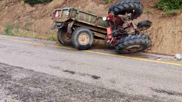 Buldan'da Traktör Devrildi: 1 Yaralı