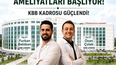 Çarşamba Hastanesi'ne Yeni Uzmanlar