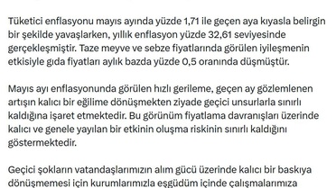 Cevdet Yılmaz: Dezenflasyon kararlılıkla sürdürülecek