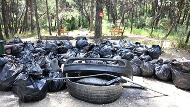 Çiftlik Park Mesire Alanı'nda çevre için el ele verildi