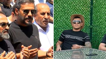Daltonlar'ın hedefindeki Engin Polat cenazede çelik yelek giydi