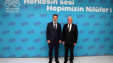 Nilüfer Belediye Başkanı Özdemir, Bursa Büyükşehir Belediye Başkan Vekili Biba'yı ağırladı