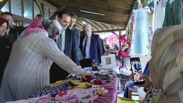 Saimbeyli'de yıl sonu sergisi açıldı