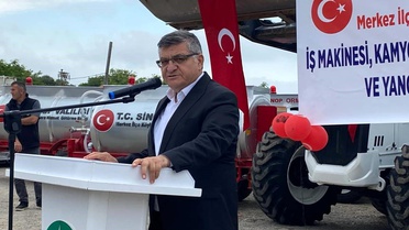 Sinop'ta Yeni Hizmet Araçları Teslim Töreni