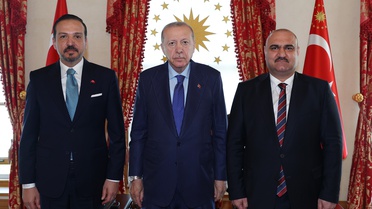 Erdoğan, Kerkük Valisi Ağa ile Görüştü