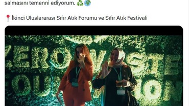 Emine Erdoğan'dan Sıfır Atık Mesajı