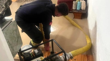 Eskişehir'de su baskını sebebiyle itfaiye gece boyu sahadaydı