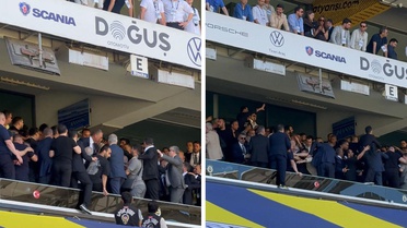 Fenerbahçe Genel Kurulu'nda kavga! Aziz Yıldırım koltuğundan kalkıp müdahale etti