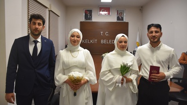 Gümüşhane'de 14 Çift Özel Tarihte Evlendi