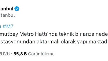 M7 Metro Hattı'nda Teknik Arıza!