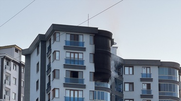 Rize'de Apartman Yangını