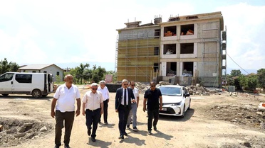 Çilimli Dikmeli İlkokulu İnşaatı İncelendi