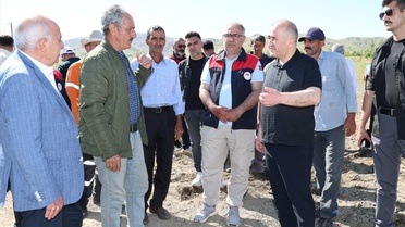 Vali Hatipoğlu, Kovancılar'da Sel İncelemesi Yaptı