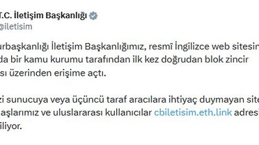 Başkanlık Web Sitesi Blok Zincirine Taşındı