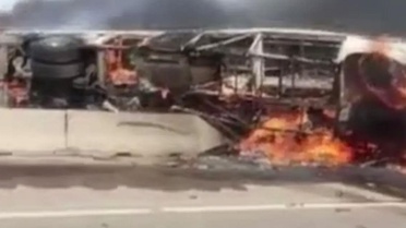 Irak'ta Kerbela ziyaretinden dönenleri taşıyan otobüste yangın çıktı: 25 ölü