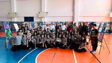 Öğrencilerin 860 eseri sergilendi