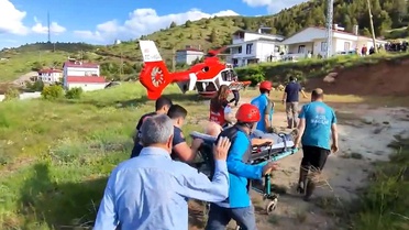 Hava Ambulansıyla Hastaneye Sevk