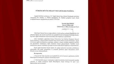 Talas'a Devlet Hastanesi Talebi TBMM'de