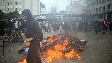 Brüksel'de Eğitim Tasarruflarına Protesto