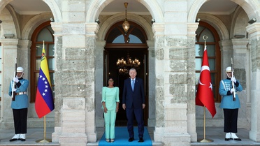 Erdoğan, Venezuela Geçici Devlet Başkanı Rodriguez'i resmi törenle karşıladı