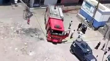Diyarbakır'da Apartmanda Yangın