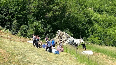 Kürtün'de Feci Beton Mikseri Kazası